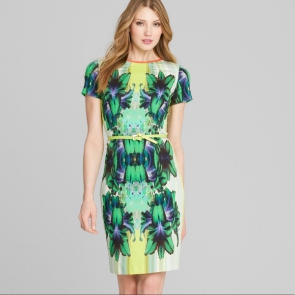 Elie Tahari Angie Mirrored Orchid Dress - Picture 1 of 1